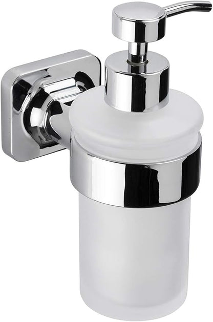 Croydex Flexi-Fix Easy to Fit Shoreditch Soap Dispenserwith Zinc Alloy Construction, Chrome
