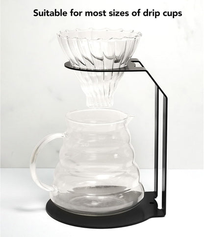 Tissting Pour Over Coffee Station Iron Pour Over Coffee Stand Dripper Rack Coffee Filter Holder for Home Cafe Office