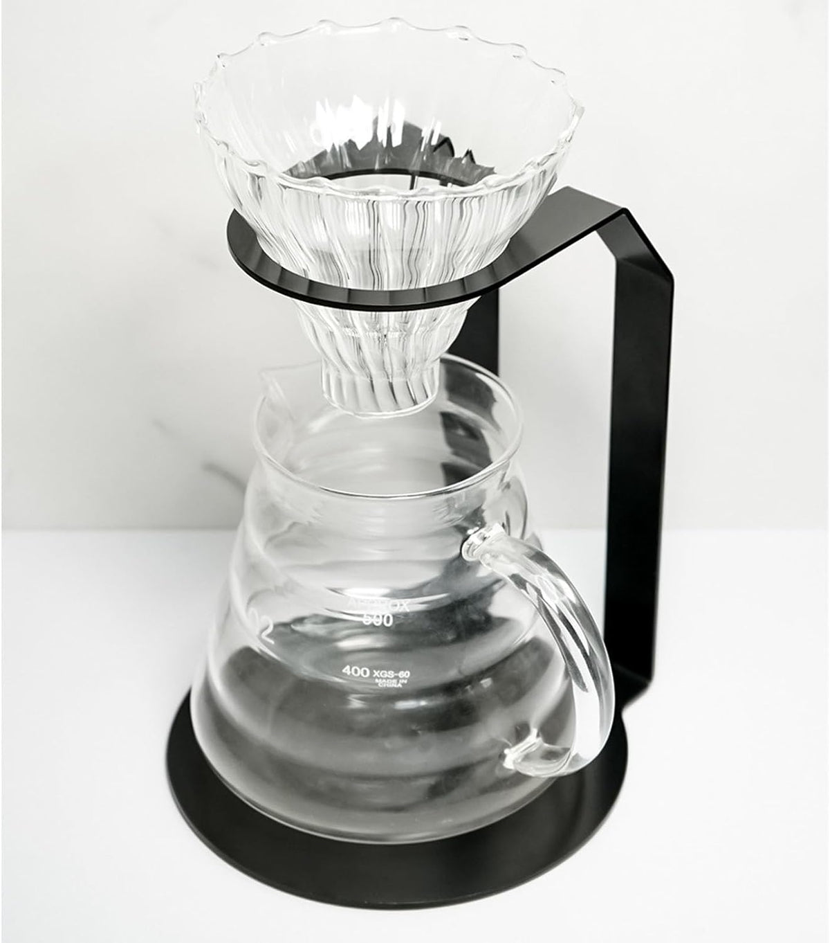 Tissting Pour Over Coffee Station Iron Pour Over Coffee Stand Dripper Rack Coffee Filter Holder for Home Cafe Office