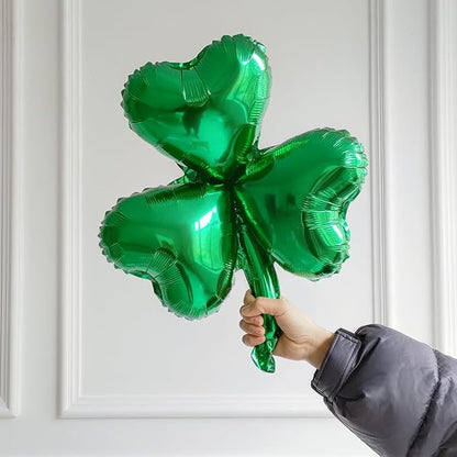 160Pcs St Patricks Day Green Balloons Arch Garland Kit with Lucky Shamrock Clover/Hat/Rainbow/Horseshoe Jumbo foil balloons for Saint Patrick's Day Irish Festival Party Decorations