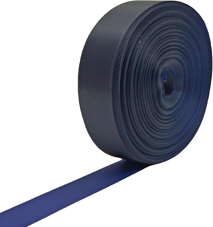 Two Tone Satin Ribbon 5/8 Inch, Black & Navy Blue, Double-Faced, 30 Yards – Elegant Ribbon for Gift Wrapping, Hair Bows, Flower Bouquets, Formal Events & DIY Crafts