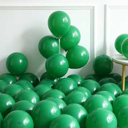 Tesochye 147 PCS Green and Gold Balloon Garland Arch Kit,Dark Green Gold Confetti Balloons with Exploding Star Foil Balloons for Graduation Class of 2026 Anniversary Birthday Jungle Party Decorations