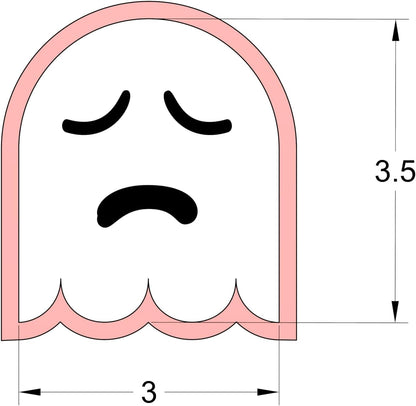 Halloween Ghost Faces Cookie Cutter and Stencil Set Bundle Kit PYO Cookies Paint Your Own Diy Bakery Fondant Sugar Happy Birthday Wedding Baby Candle