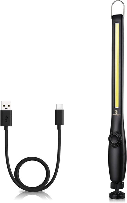 Magnetic LED Work Light, 24" USB Cable, 3300mAh Capacity, 4-Level Power Indicator Lights, 360 Pivoting Base, 20" Pull Force, 72 Hours of Low Brightness
