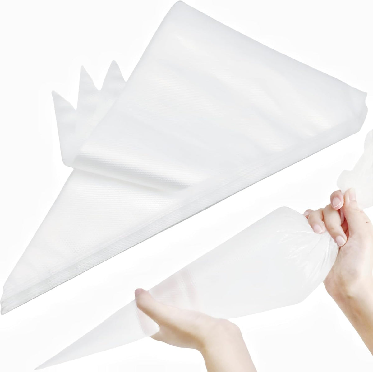 24 Inch Extra Large Piping Bags,100 Pack Disposable Pastry Bags,Thick Anti-Burst Icing Piping Pastry Bags For Frosting Decorating Cake Cupcake Cookie
