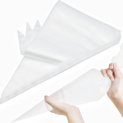 24 Inch Extra Large Piping Bags,100 Pack Disposable Pastry Bags,Thick Anti-Burst Icing Piping Pastry Bags For Frosting Decorating Cake Cupcake Cookie