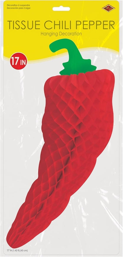 Tissue Chili Pepper Party Accessory (1 count) (1/Pkg)