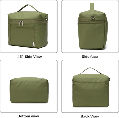 NOL Natural Organic Lifestyle Insulated Lunch Bags for Women Cooler Bag Lightweight Nylon Waterproof Lunch Box For Work