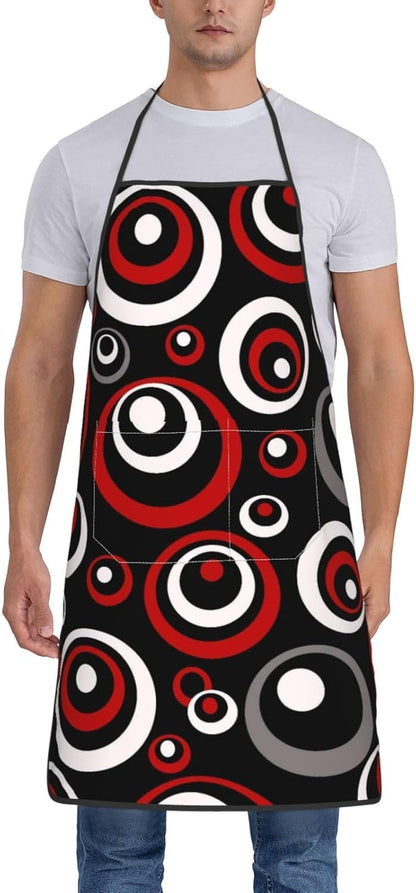 Women Men Bib Aprons Chef Cooking Aprons with Pockets for Kitchen Cooking BBQ Baking Grilling