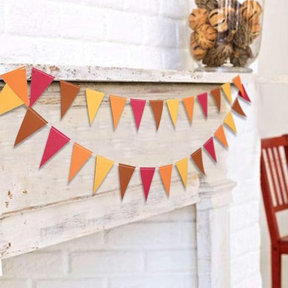 Cheerland Fall Banner Thanksgiving Garlands Autumn Triangle Flags Fall Festival Decorations Thanks Giving Party Decorations Autumn Themed Home Decor Baby Shower Birthday Party Supplies