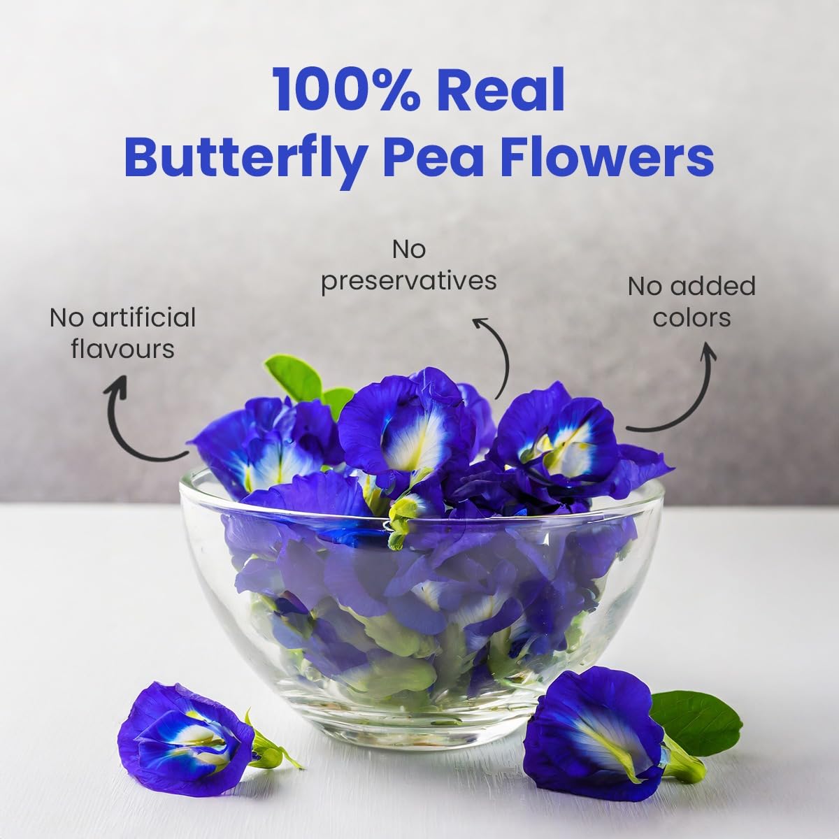 Blue TEA - Butterfly Pea Flower Tea - 10 Count (Pack of 2) - Pyramid Plant Based Tea Bag, Antioxidant Rich, Caffeine Free - Detox Tea