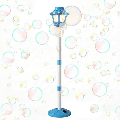 Bubble Machine with Light for Outdoor, Automatic Bubbles Blower Maker for Kids & Adults, Bubble Blower and Wand Toy, Battery Bubbles Blower Machine for Wedding Birthday Party