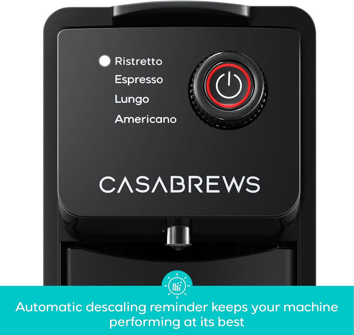 Casabrews CM7036E Espresso Machine for Nespresso Original Pods, 20 Bar Compact Capsule Coffee Machine with 21 oz Removable Water Tank and 4 Brewing