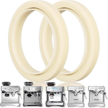 54MM Silicone Steam Ring 2PCS，Brevilles Gasket Replacement for Breville Espresso Machine Parts Breville Espresso Machine Accessories