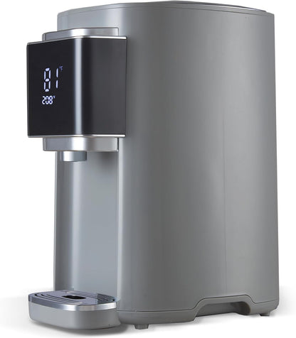 OCTAVO Water Boiler & Warmer 5 Liter, 304 Stainless Steel Water Tank, 700 Watt 6 Adjustable Water Temperature, LCD Touch Control Screen, Child Lock with Water Shortage Indicator