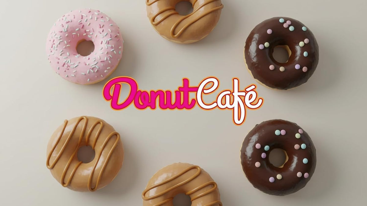 Donut Café K-Cup Coffee Pods, Medium Roast, Flavored Variety, 80 Count | Variety Pack Includes 20 Pecan Pie, 20 Coconut Crumble, 20 Salted Caramel, 20 Toasted Hazelnut, For Keurig K Cup Brewers