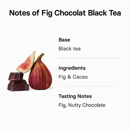 Osulloc Fig Chocolat Black Tea (Juicy Fig & Chocolate flavor), Fruit Tea Blend, Premium Tea bags from Jeju Isalnd, 20 tea bags