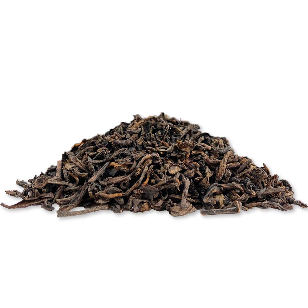 Tian HU Shan Puerh Tea - Ripe Pu'erh, Aged Black, 8 Ounce