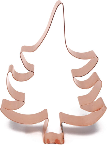Whimsical Christmas Tree Cookie Cutter 5.5 Inch Handcrafted in USA by The Fussy Pup