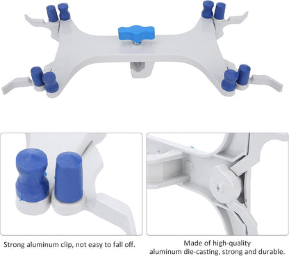 Burette Clamp Dual Holder, Aluminum Rubber Grip 24.6 cm