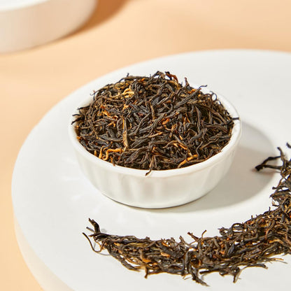 Xiejinji Golden Monkey Tea - Chinese Black Tea - Jinjunmei - Premium Bud Tea - Eco-Conscious Tea Bags - 3.2g x 40 Count - Repeated Brewing