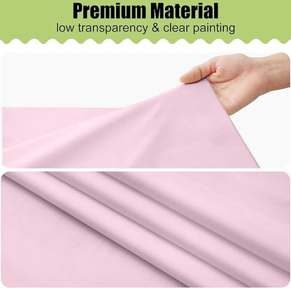 Smiry Disposable Table Cloth 12 Pack, 84 Inch Round Waterproof Plastic Tablecloth, Decorative Rectangle Table Covers for Party, Birthday, Picnic, Pink