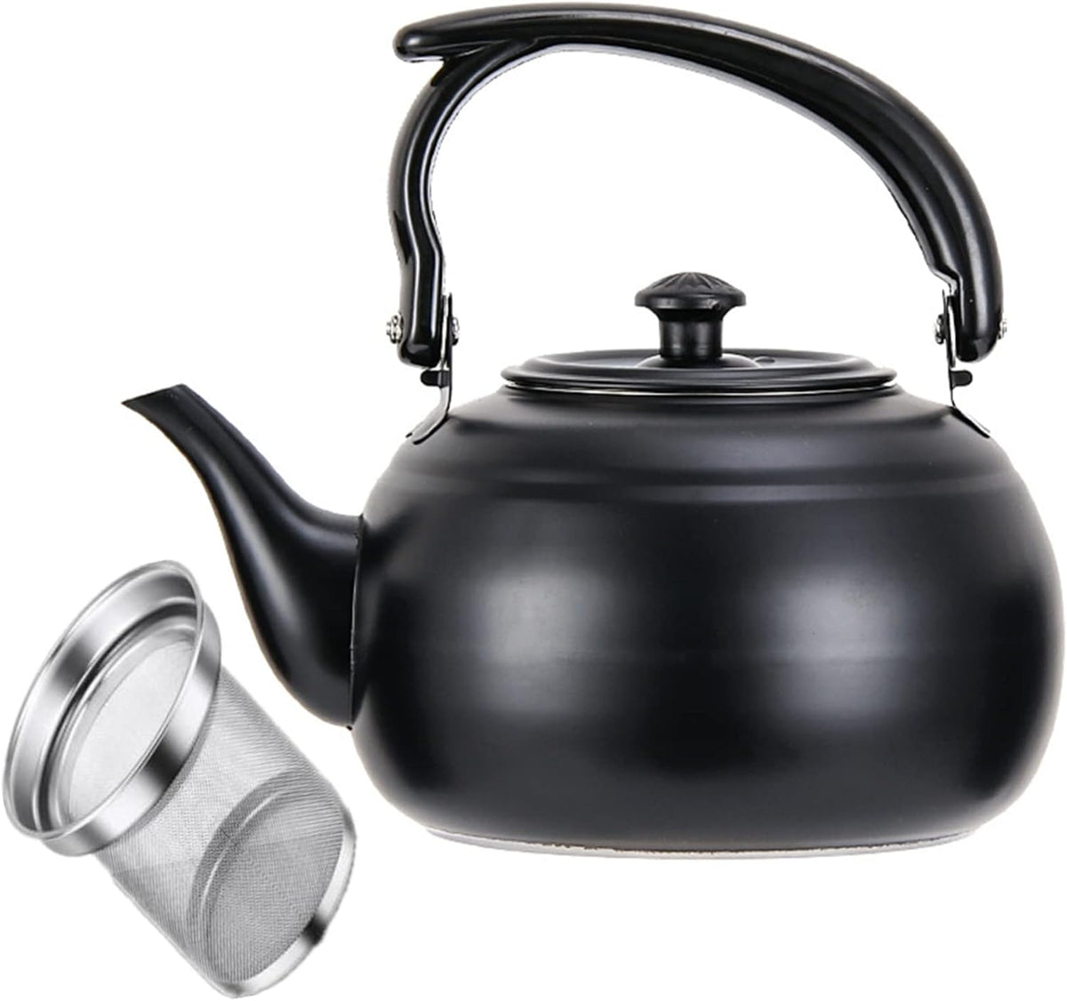 50 oz/1500ml Stainless Steel Steeping Teapot with Infuser for Loose Leaf Tea, Metal Tea Steeper Pot Coffee Water Kettle for Stovetop