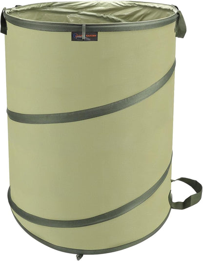 YUDI & GARDEN 45 Gallon Collapsible Garden Bag｜Collapsible Trash Can｜Camping Trash Can, Use for Gardening Cleanup or Party Waste and Outdoor Activities