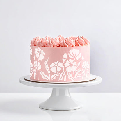 Long Border Cake Stencil, 4" x 12.75" (Peppi)