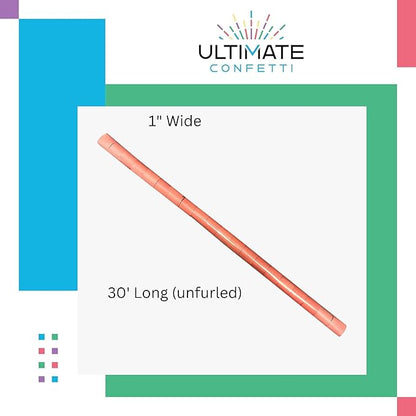 Ultimate Confetti - Orange Tissue Paper Streamers - 20 Rolls (1" x 30')