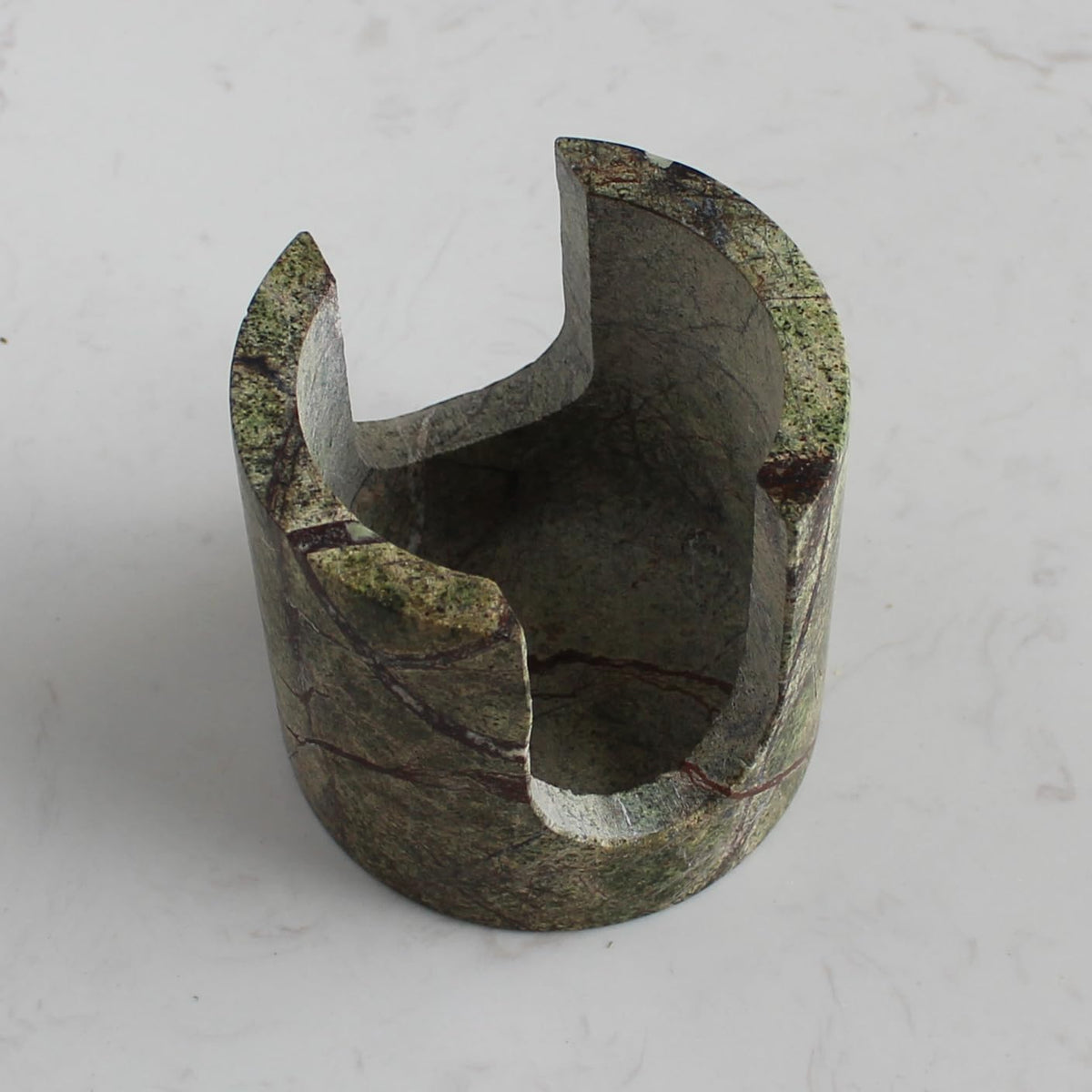 Natural Green Marble Sponge Holder for Kitchen Counter, Drying Rack, Sponge Caddy for Sink Organizer