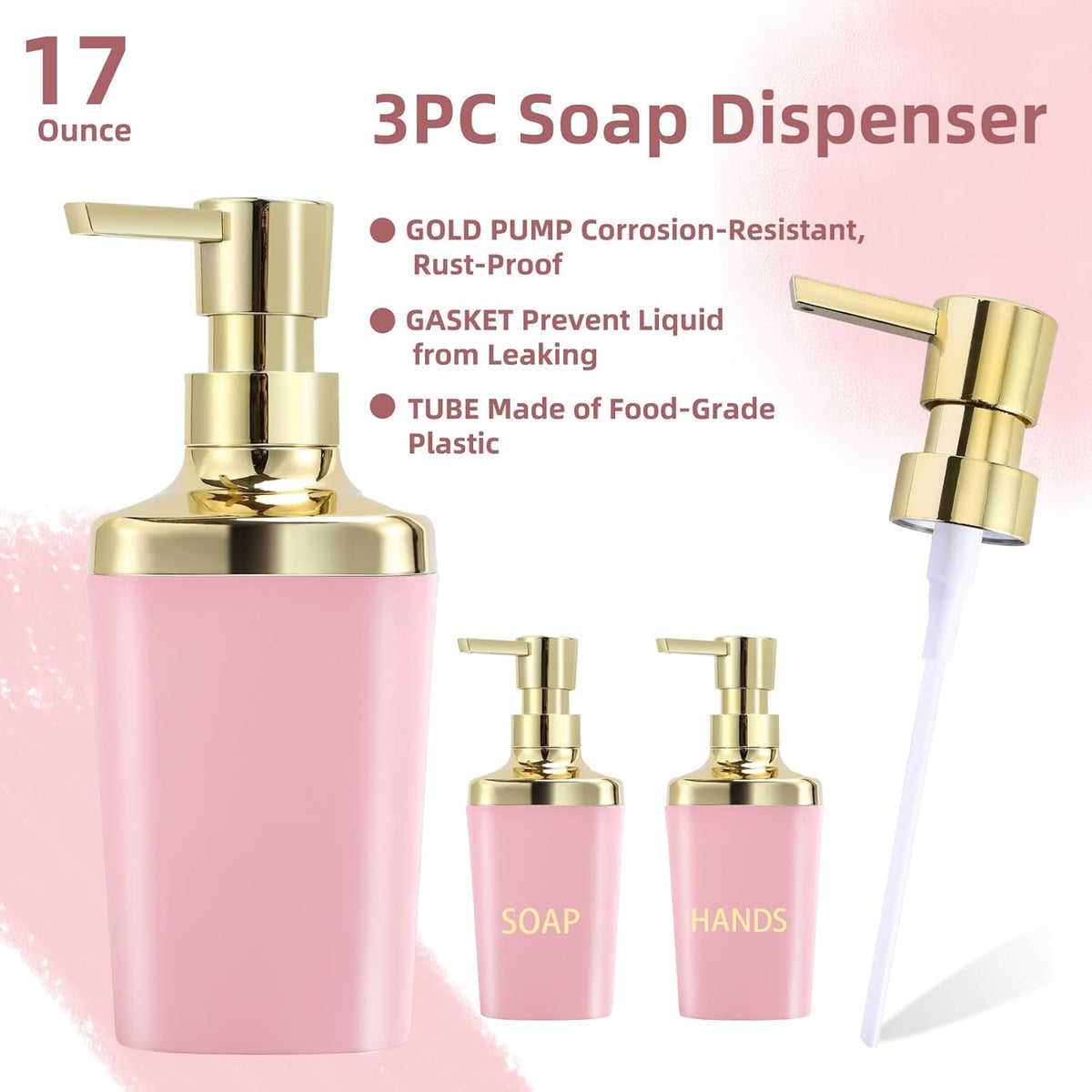 Small Bathroom Trash Can with Lid Soft Close, 1.8 Gallon Stainless Steel Garbage Can with Removable Inner Bucket,3PCS Soap Dispenser,75Count Trash Bag, Slim Step Pedal Trash Bins