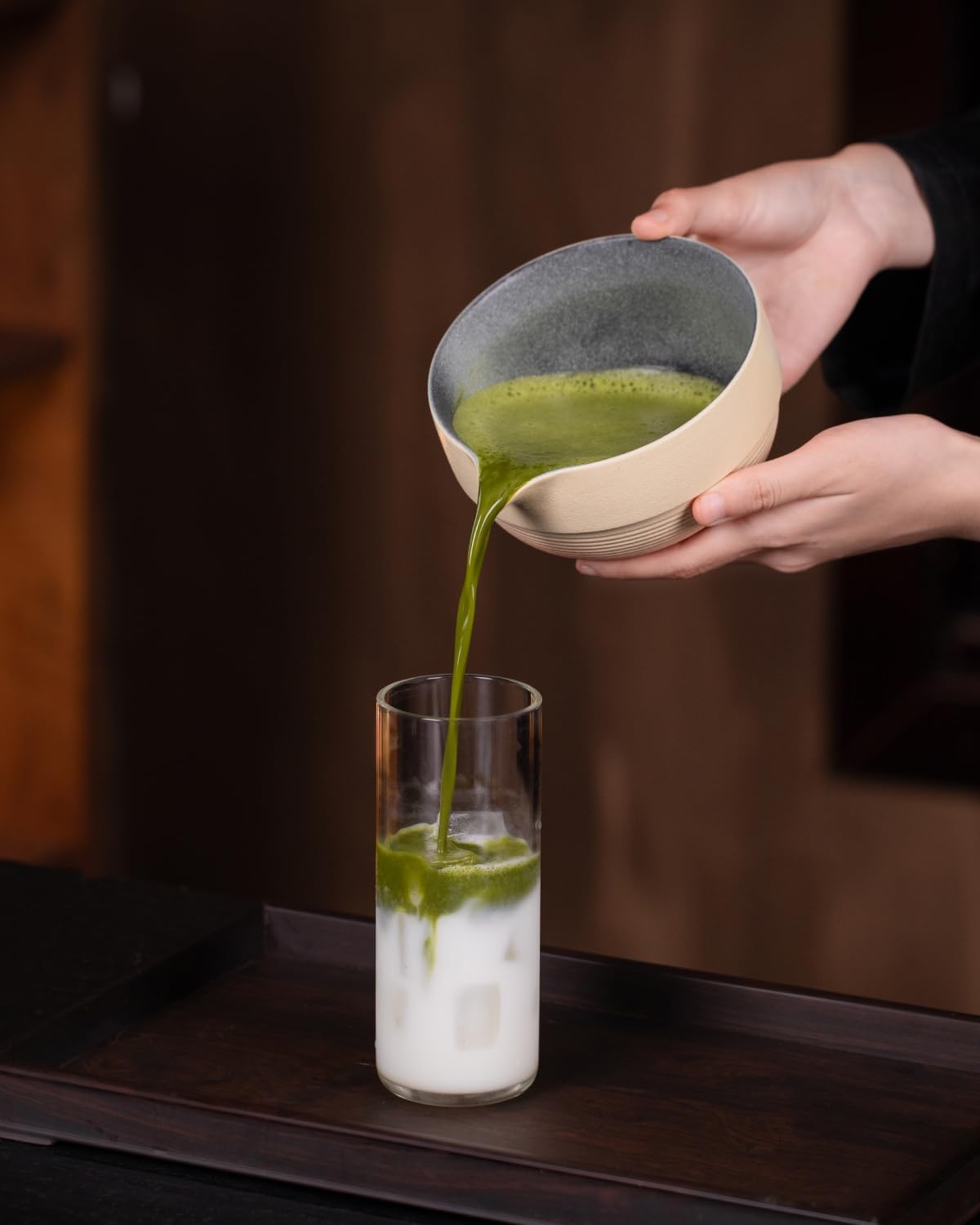 Artisan Matcha Whisk Set - 8 Pcs Premium Matcha Set with Bowl (Chawan), Bamboo Whisk & Tools | Matcha Kit for Making Breakfast/Latte | Gift for Matcha Lovers (Sunset Yellow)