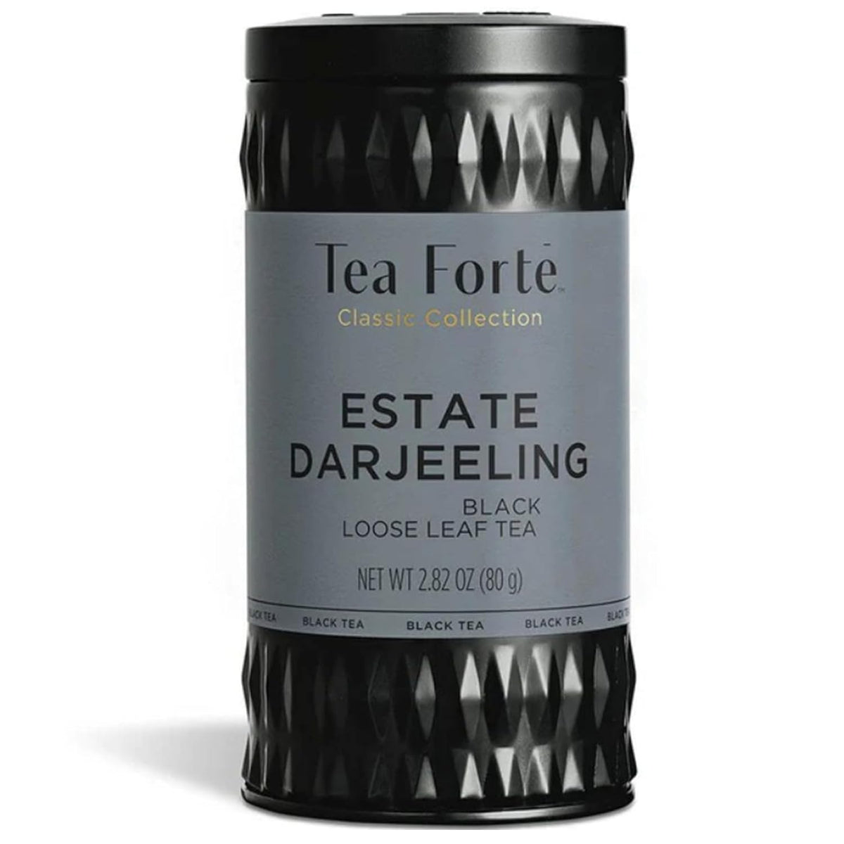 Tea Forte Estate Darjeeling Premium Organic Loose Leaf Caffeinated Black Tea Blend Canister, Makes 35-50 Cups