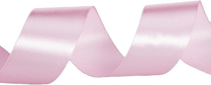 YASEO 1 1/2 Inch Pink Solid Satin Ribbon, 50 Yards Craft Fabric Ribbon for Gift Wrapping Floral Bouquets Wedding Party Decoration