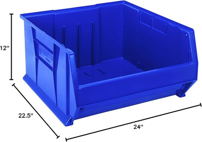 Quantum Storage QUS957 Plastic Stacking Hulk Container - 23-7/8" x 22-1/2" x 12" - 1 Pack
