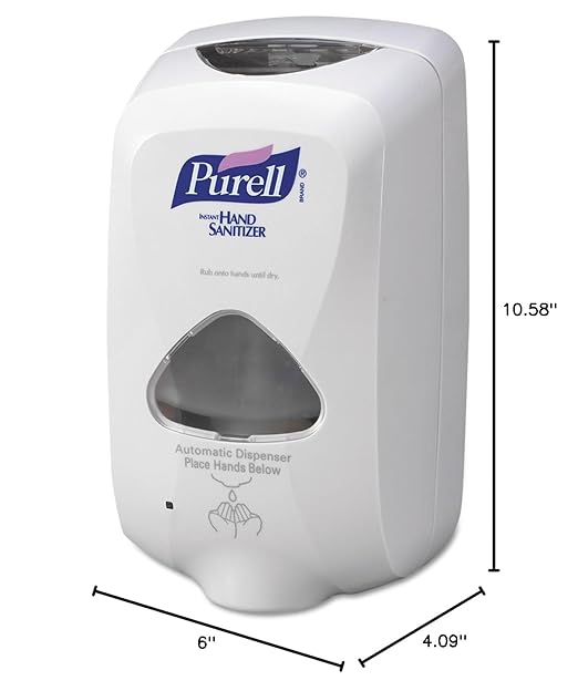 Purell TFX Touch-Free Foam Hand Sanitizer Dispenser, White, for PURELL TFX 1200 mL Foam Hand Sanitizer Refills (Pack of 1) - 2720-12