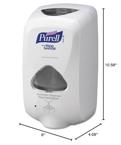 Purell TFX Touch-Free Foam Hand Sanitizer Dispenser, White, for PURELL TFX 1200 mL Foam Hand Sanitizer Refills (Pack of 1) - 2720-12