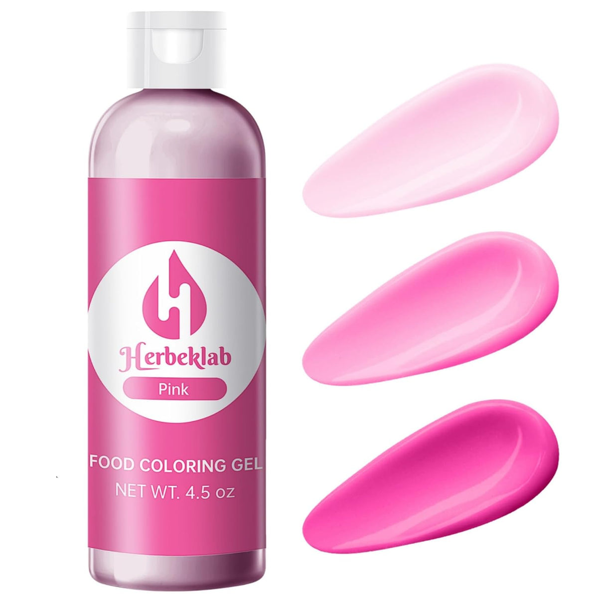 Pink Gel Food Coloring 4.5 oz Professional Grade Pink Food Dye Concentrated Gel Food Coloring for Icing Baking Cake Decorating Cookie Fondant Slime