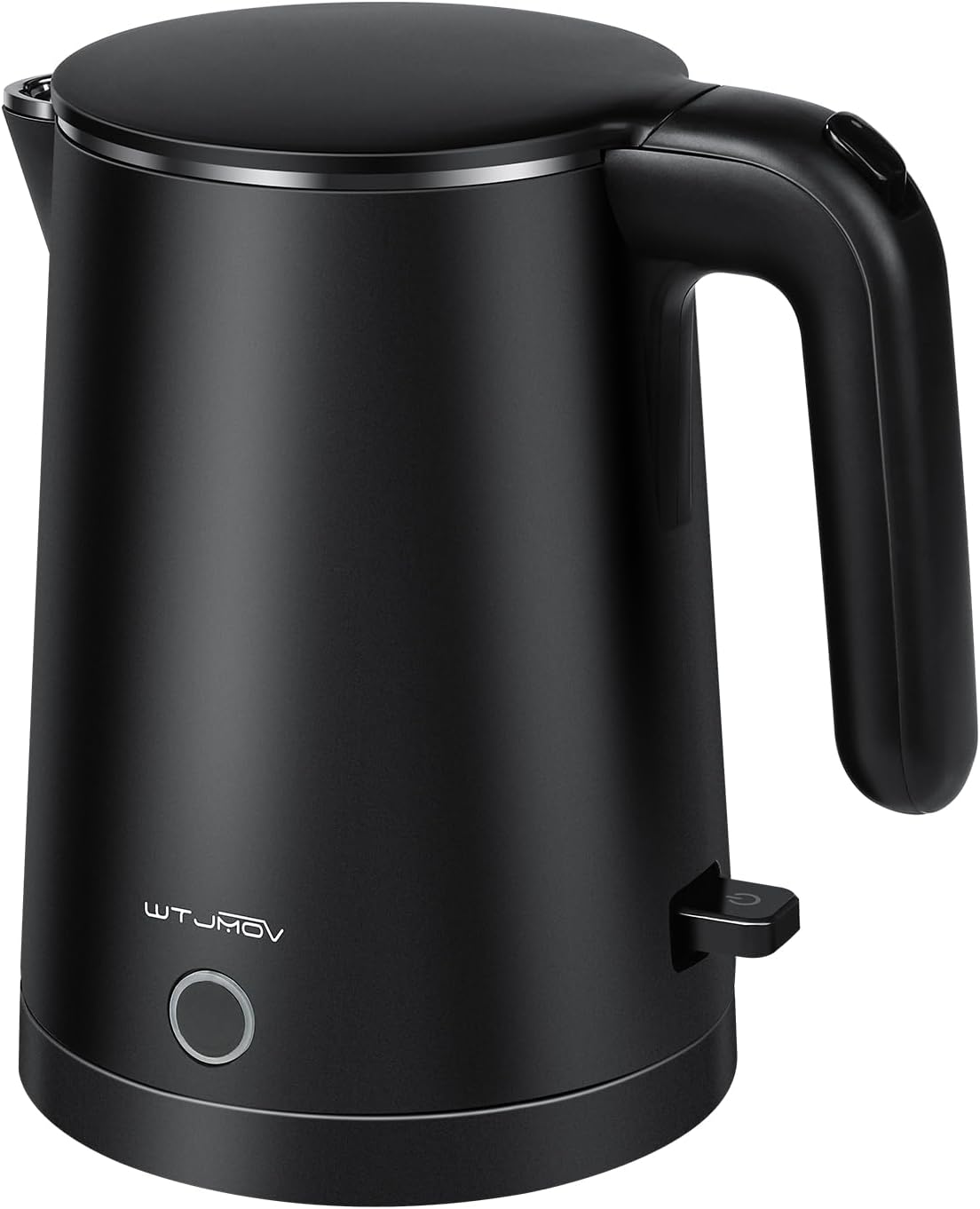 Electric Kettle Stainless Steel, 1.0L Small Water Boiler 1200W Fast Boiling, Double Wall Tea Kettle Pot Automatic Shut Off