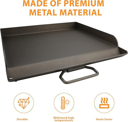 Uniflasy Fry Griddle for Camp Chef Stove, 14" x16" Flat Top Gas Grill Griddle for Camp Chef EX60LW EX60P EX60FP EX60B EX280LW DB60D YK60LW EX90LW SB30D, Professional Griddle Flat Top Plate