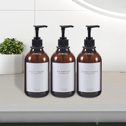Shampoo and Conditioner Dispenser for Shower Wall,Shower Soap Dispenser 3 Chamber No Drill,Refillable for Shampoo Lotion Oil Shower Soap Hand Soap and Dish Soap…