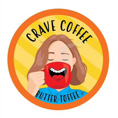 Crave Beverages Pods Compatible with 2.0 K-Cup Brewers, Butter Toffee, 40 Count