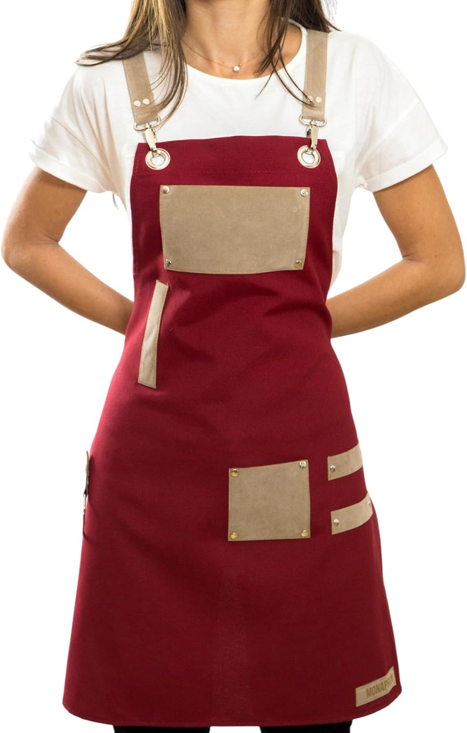 Men and Women Apron for Kitchen, Gardening, Artist, Chef, Work | Canvas, Waterproof, Adjustable Straps Unisex