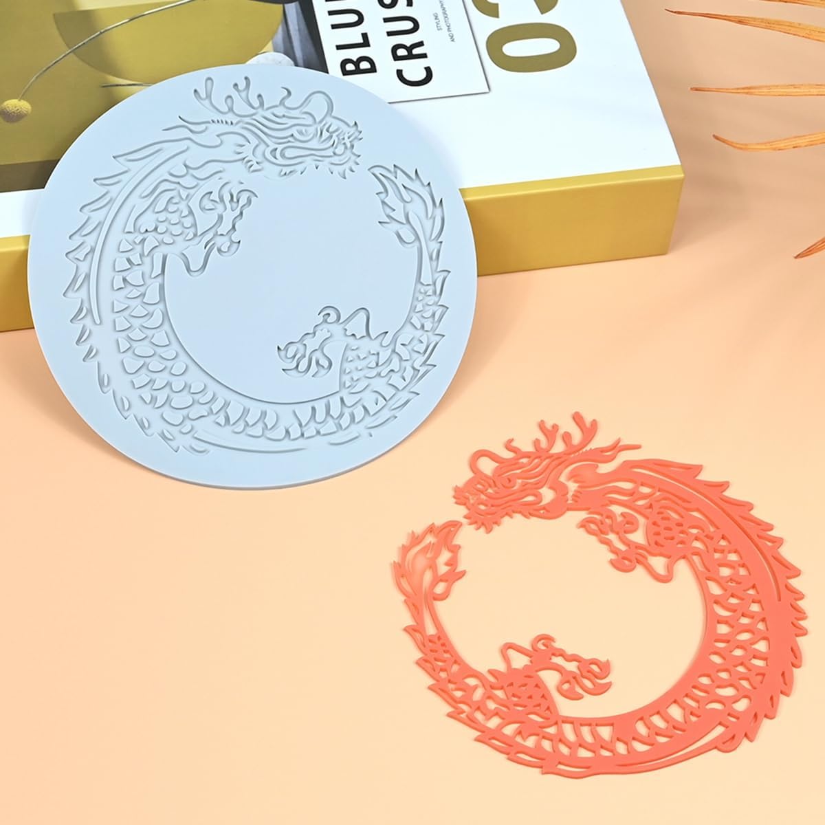 Tuke 3D Cake Lace Mold Fondant Silicone Mold Lace Mat Embosser Texture Silicone Mould Fondant Chocolate Stencil Border Bakeware Cake Decorating (J_