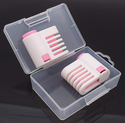 2PCS DIY Cake Slicer, Stratification Auxiliary, Bread Slice, Toast Cut, 5 Layers Leveler Slicer, Kitchen Fixator Tool (2, Pink)