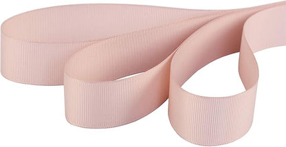 Ribbonitlux 1" Wide Solid Grosgrain Ribbon 25 Yards (813-Vanilla）, Set for Gift Wrapping, Party Decor, Sewing Applications, Wedding and Craft