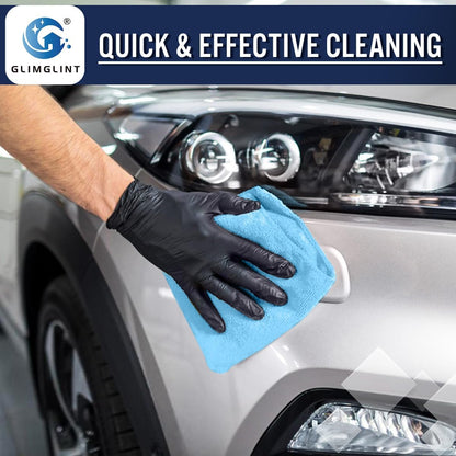 GLIMGLINT Microfiber Cleaning Cloth, 150 Pack Towels for Cars 14 X12 Inch