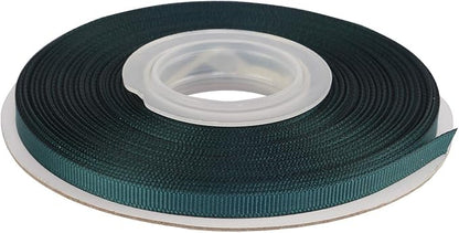 Ribbonitlux 1/4" Wide Solid Grosgrain Ribbon 25 Yards (347-Teal）, Set for Gift Wrapping, Party Decor, Sewing Applications, Wedding and Craft