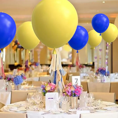 Blue Yellow Balloon Arch Garland Kit - Royal Blue Yellow Balloons Yellow Blue Balloons Balloons for Wedding Graduation Anniversary Bridal Shower Birthday Party Decorations